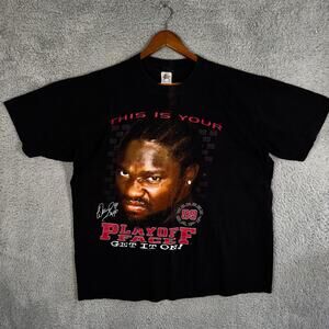 Vintage 90s Warren SAPP Big Face Rap Tee Tampa Bay Buccaneers VTG Shirt Mens XL